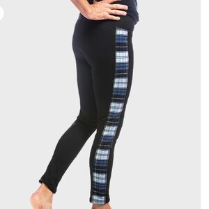 Women’s M THE VERMONT FLANNEL CO. Fleece Lined Flannel Leggings Campbell Plaid